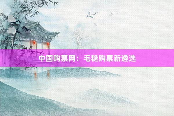 中国购票网：毛糙购票新遴选